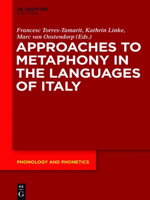 cover image of Approaches to Metaphony in the Languages of Italy